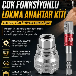 Ayarlanabilir Lokma Anahtar Kovanı