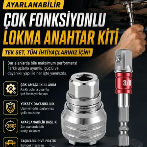 Ayarlanabilir Lokma Anahtar Kovanı